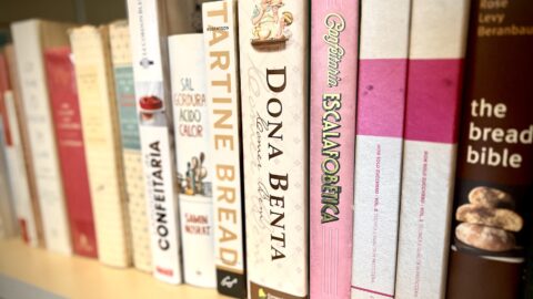 biblioteca de livros de gastronomia
