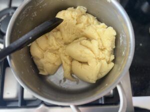 massa Choux na panela